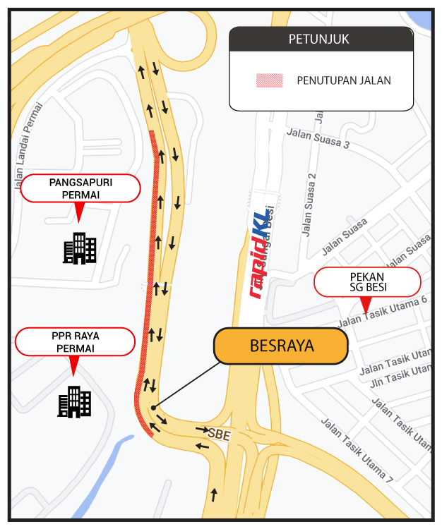 Traffic Announcement Suke Sungai Besi Ulu Kelang Elevated Expressway